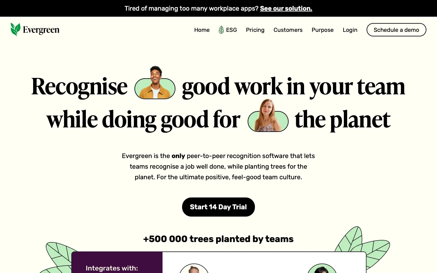 evergreen.so - Landing Screenshot Preview