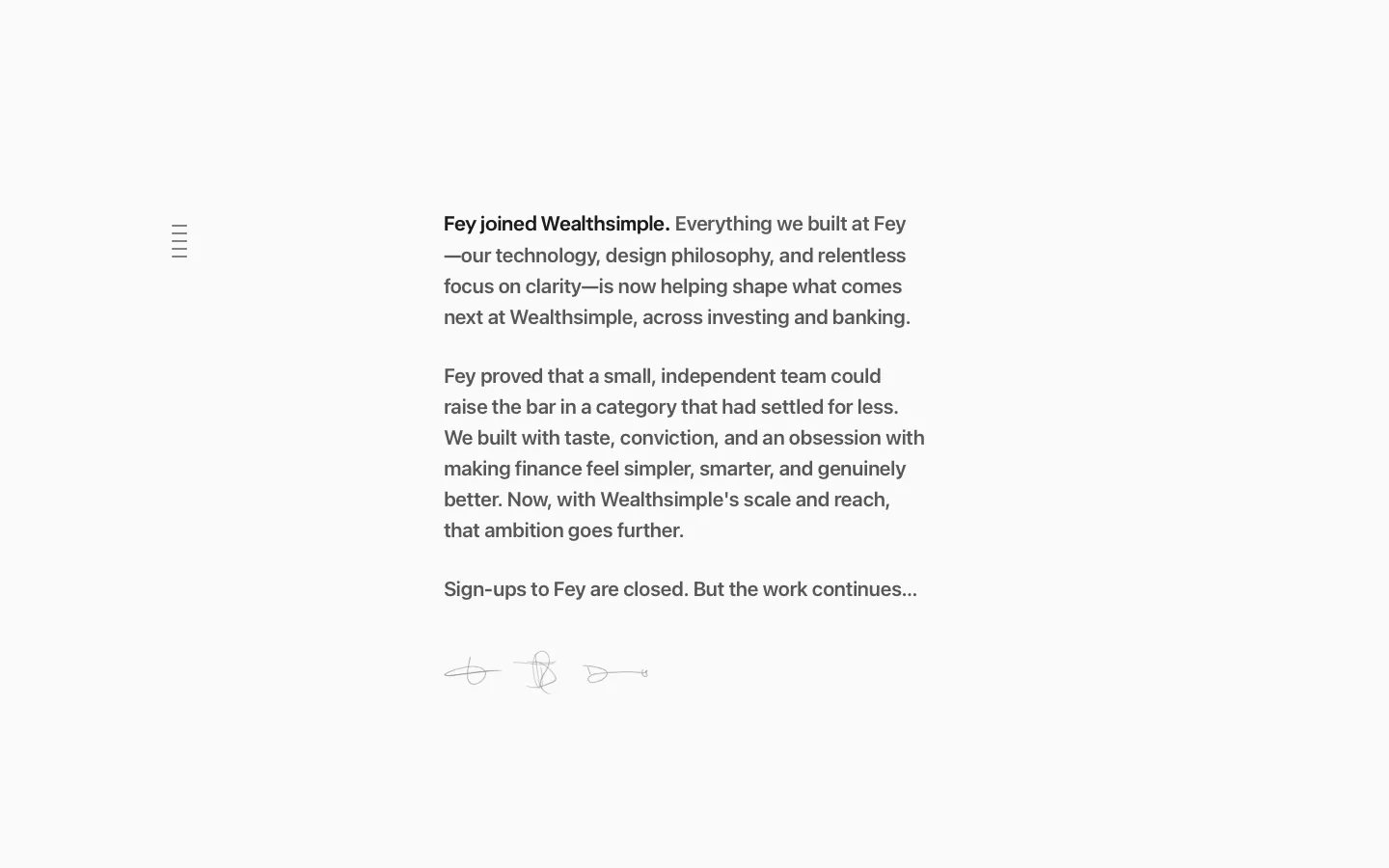 fey.com - Pricing Screenshot Preview