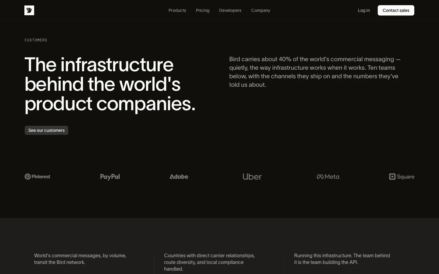 messagebird.com - Customers Screenshot Preview