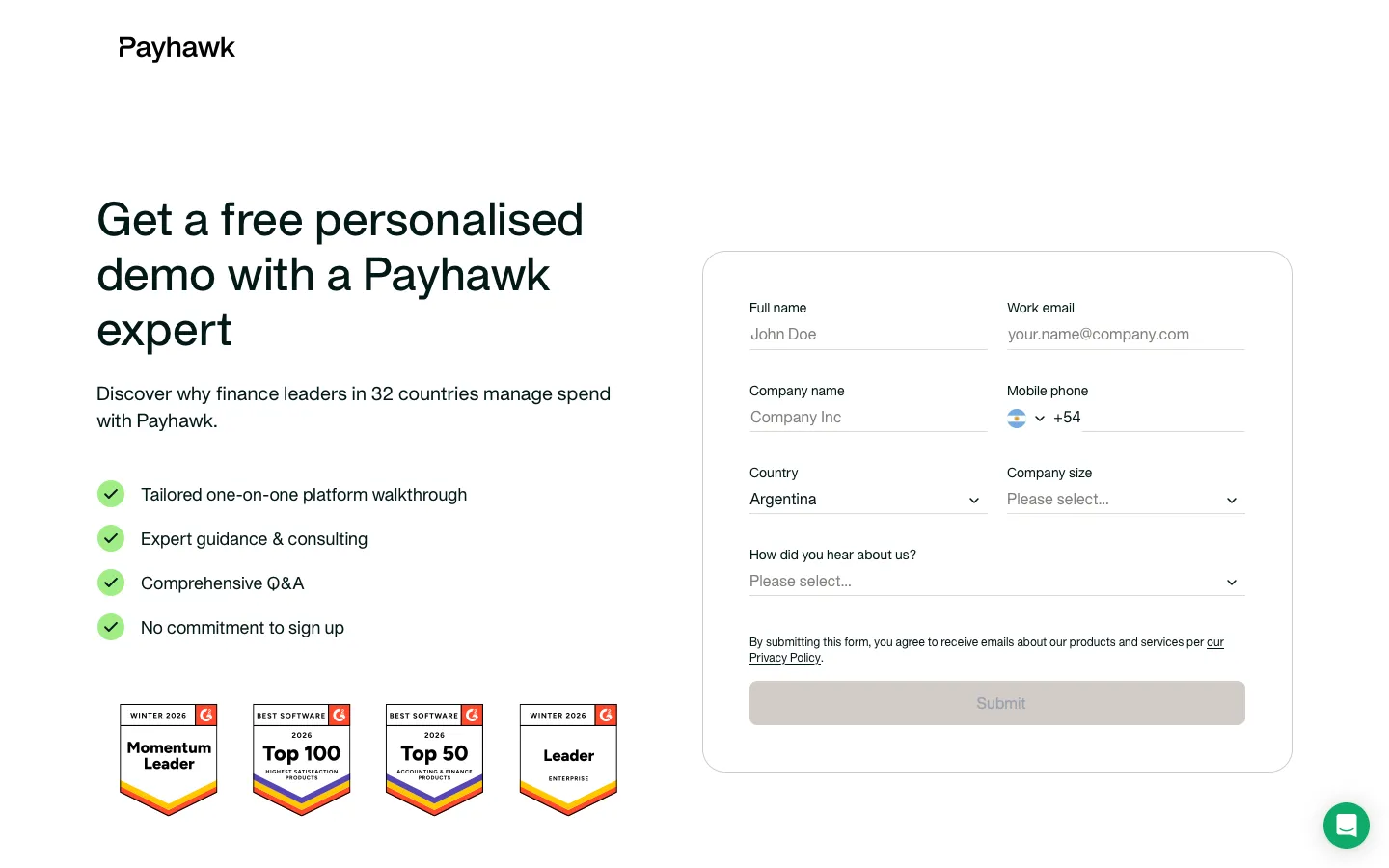 payhawk.com - Book a demo Screenshot Preview