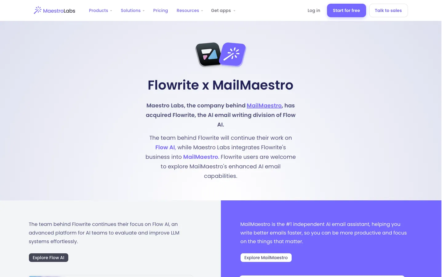 flowrite.com - Landing Screenshot Preview