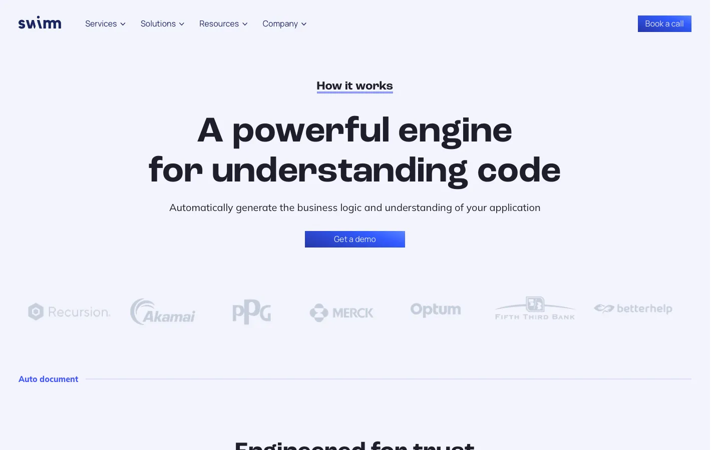 swimm.io - How it works Screenshot Preview