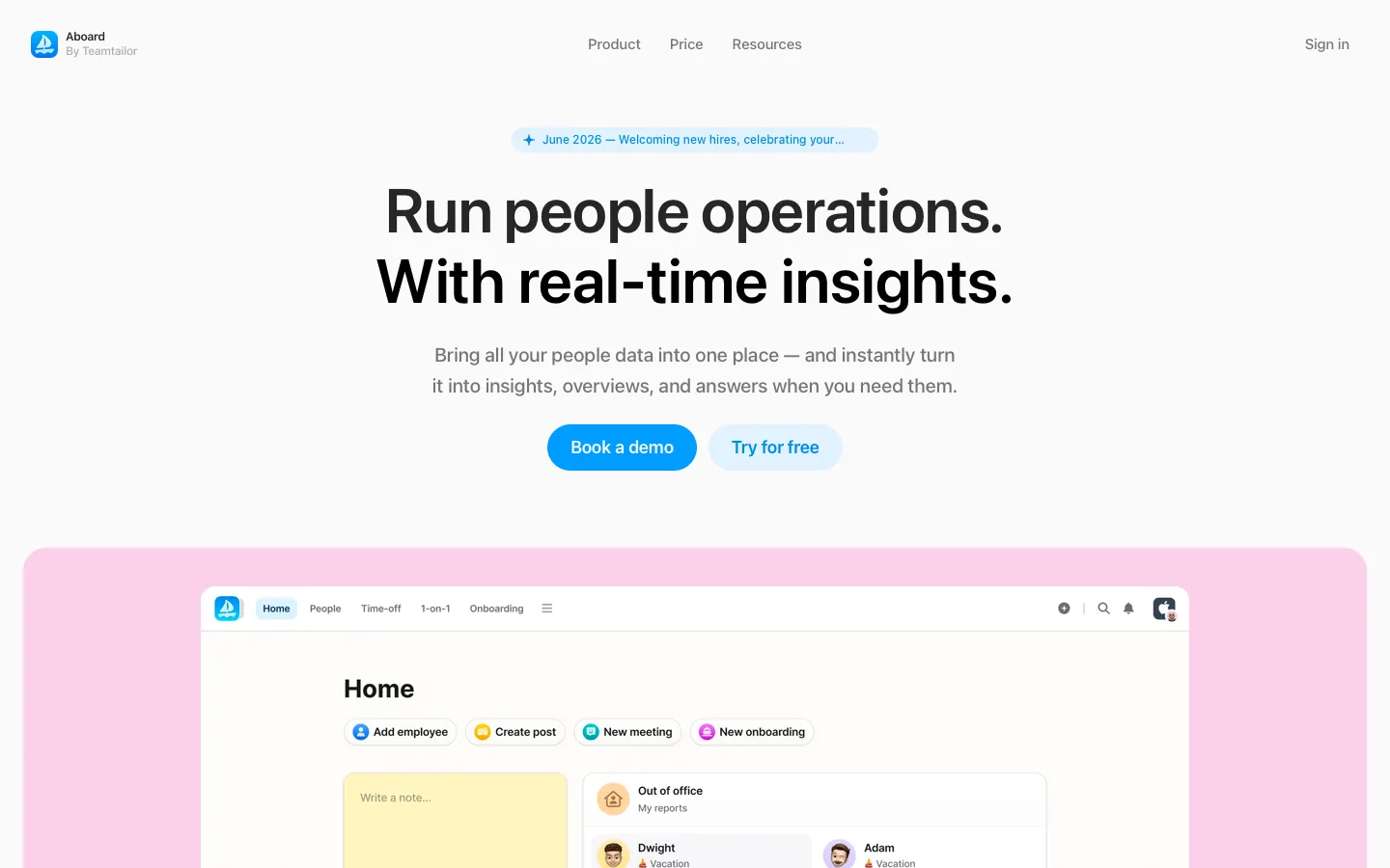 aboardhr.com - Landing Screenshot Preview