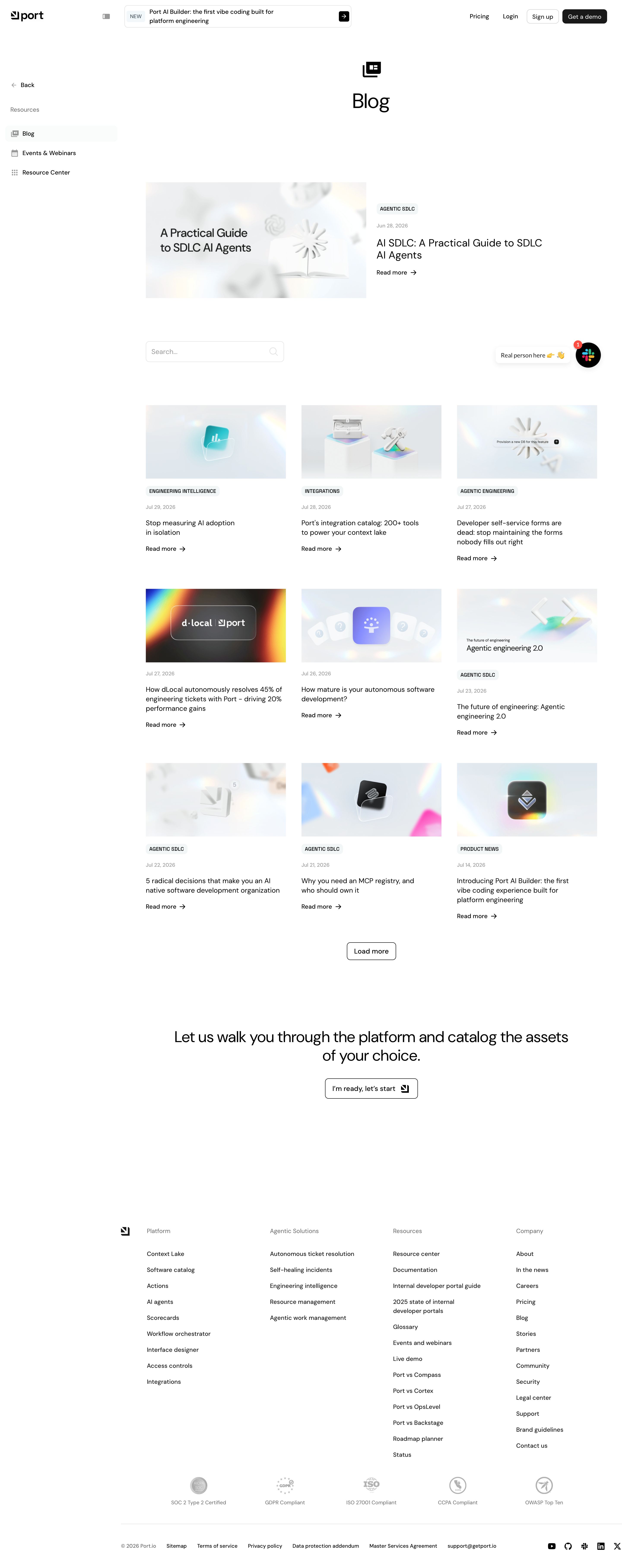 getport.io - Internal Developer Portal Blog - Desktop - Tue Jul 28 2026 22:08:27 GMT+0000 (Coordinated Universal Time) Screenshot