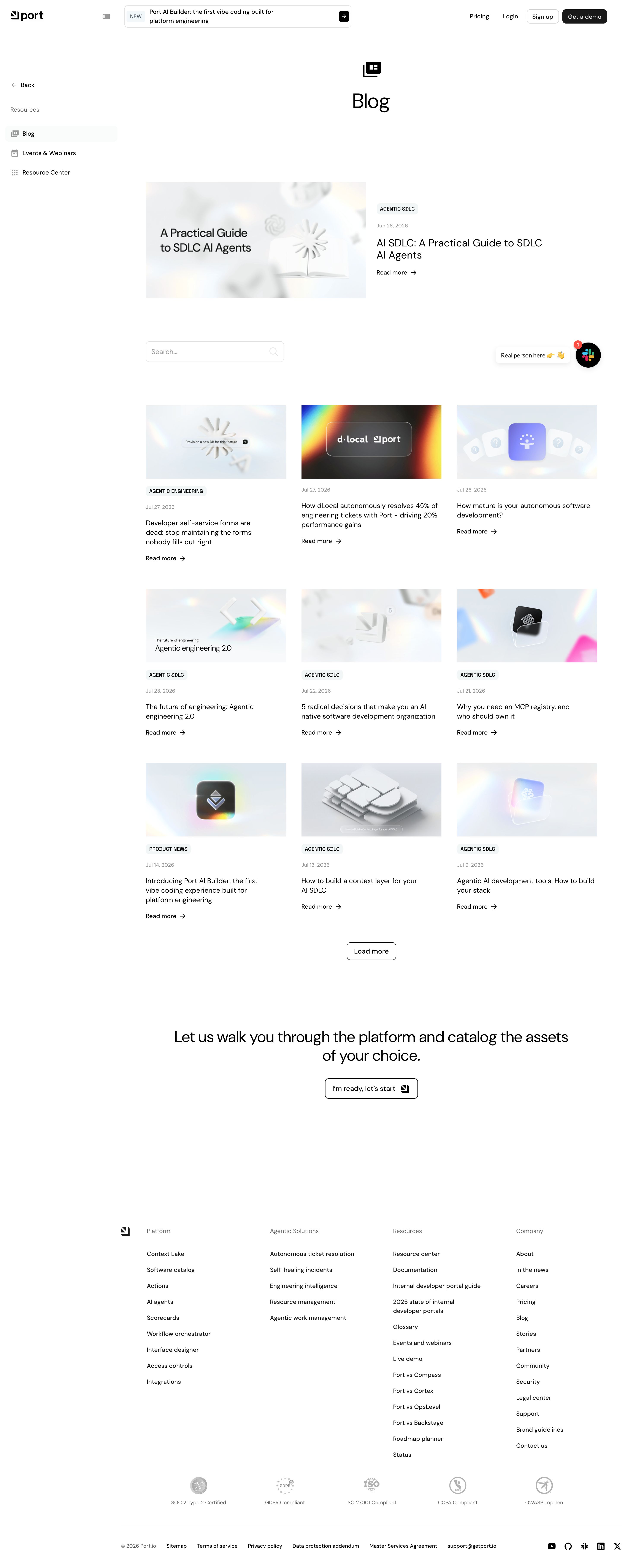 getport.io - Internal Developer Portal Blog - Desktop Screenshot