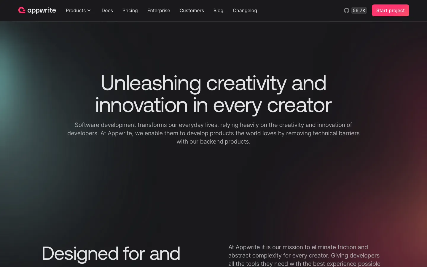 appwrite.io - About Screenshot Preview