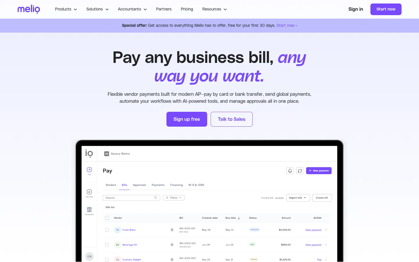 meliopayments.com - Landing Screenshot Preview