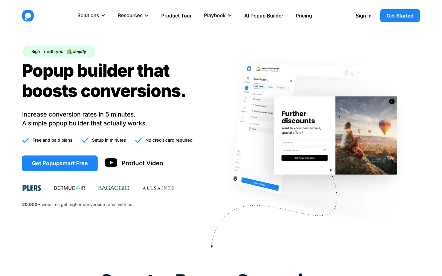 popupsmart.com - Landing Screenshot Preview