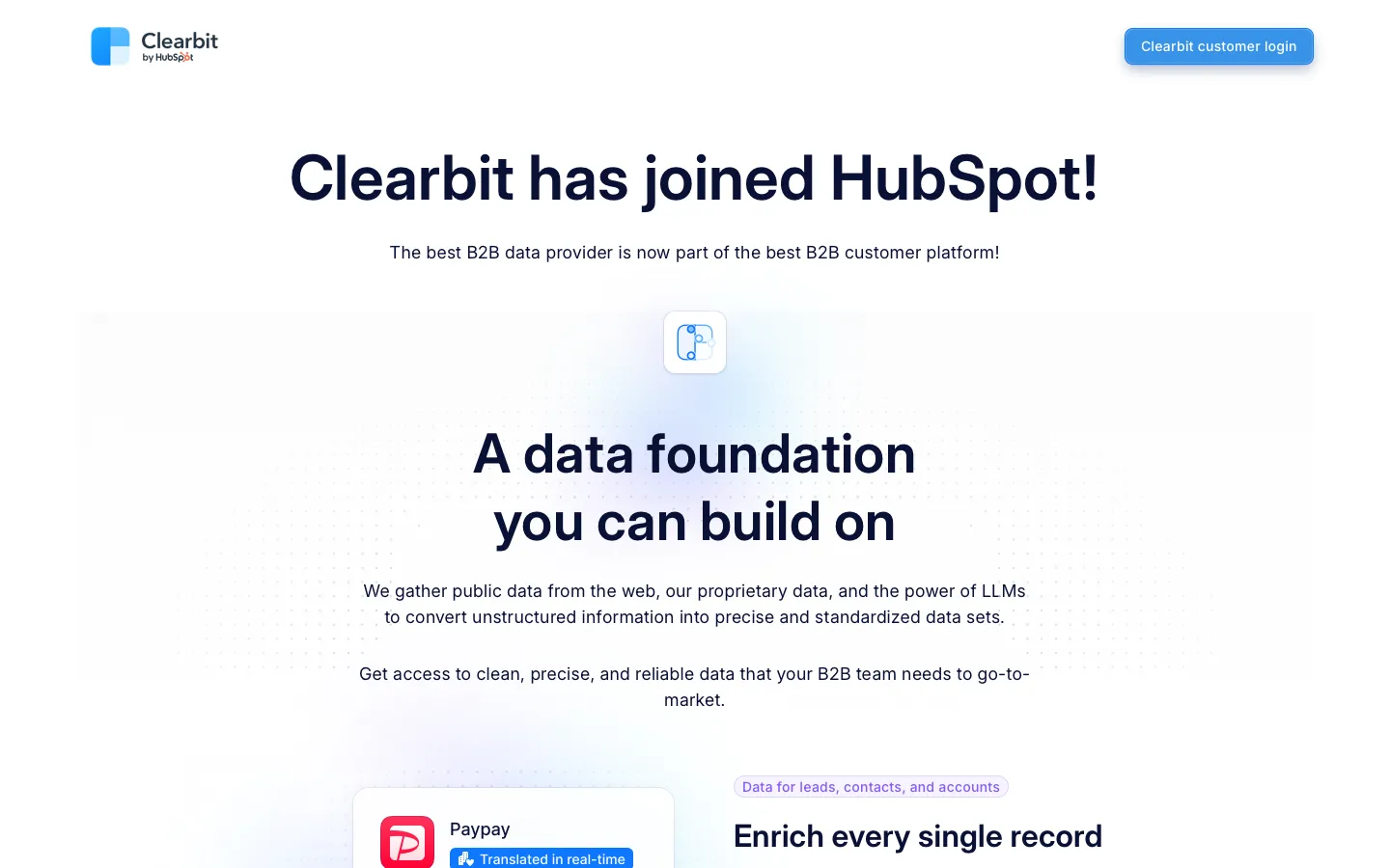 clearbit.com - Partners Screenshot Preview