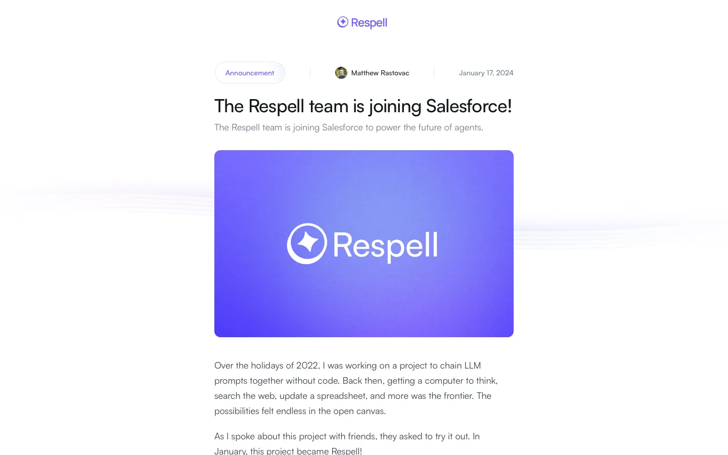 respell.ai - Landing Screenshot Preview