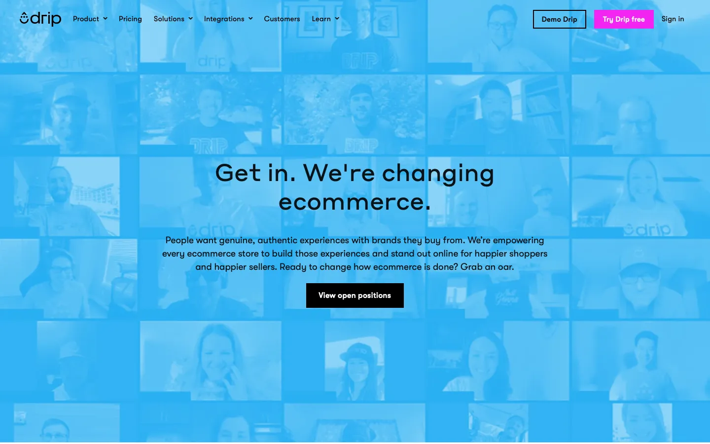 drip.com - Careers Screenshot Preview