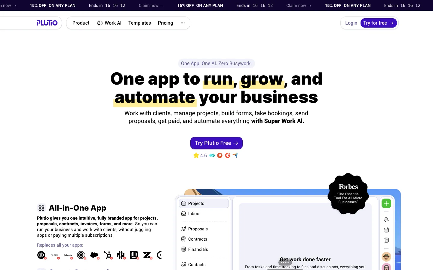 plutio.com - Landing Screenshot Preview
