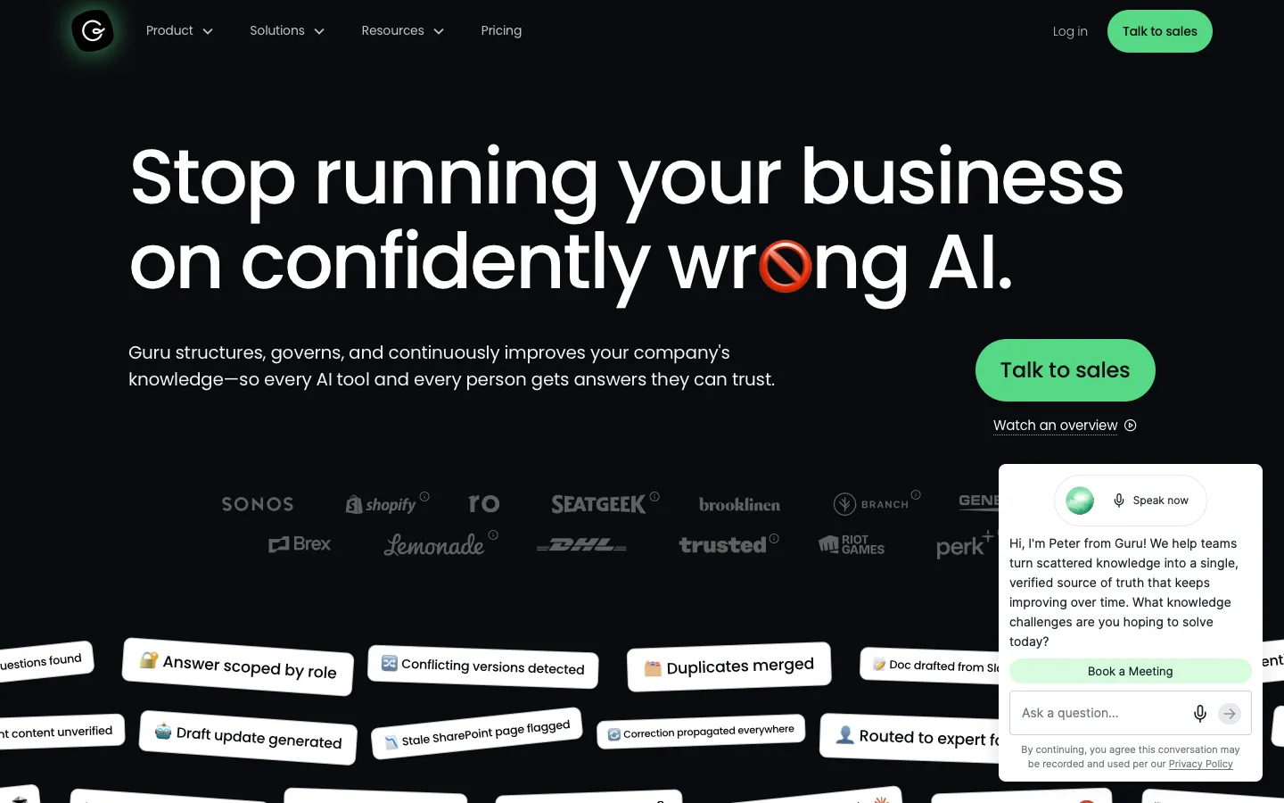 getguru.com - Landing Screenshot Preview