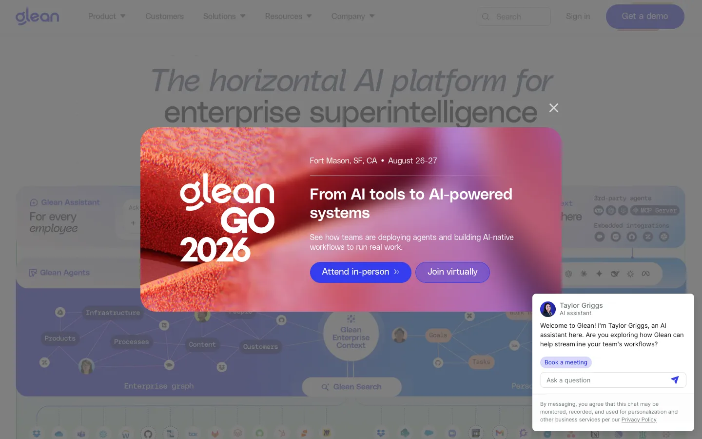 glean.com - Product Screenshot Preview