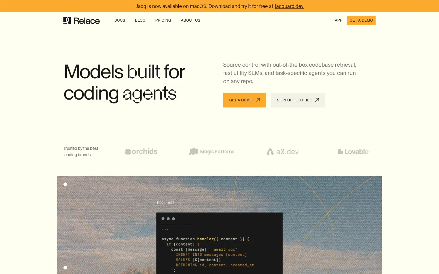 relace.ai - Landing Screenshot Preview