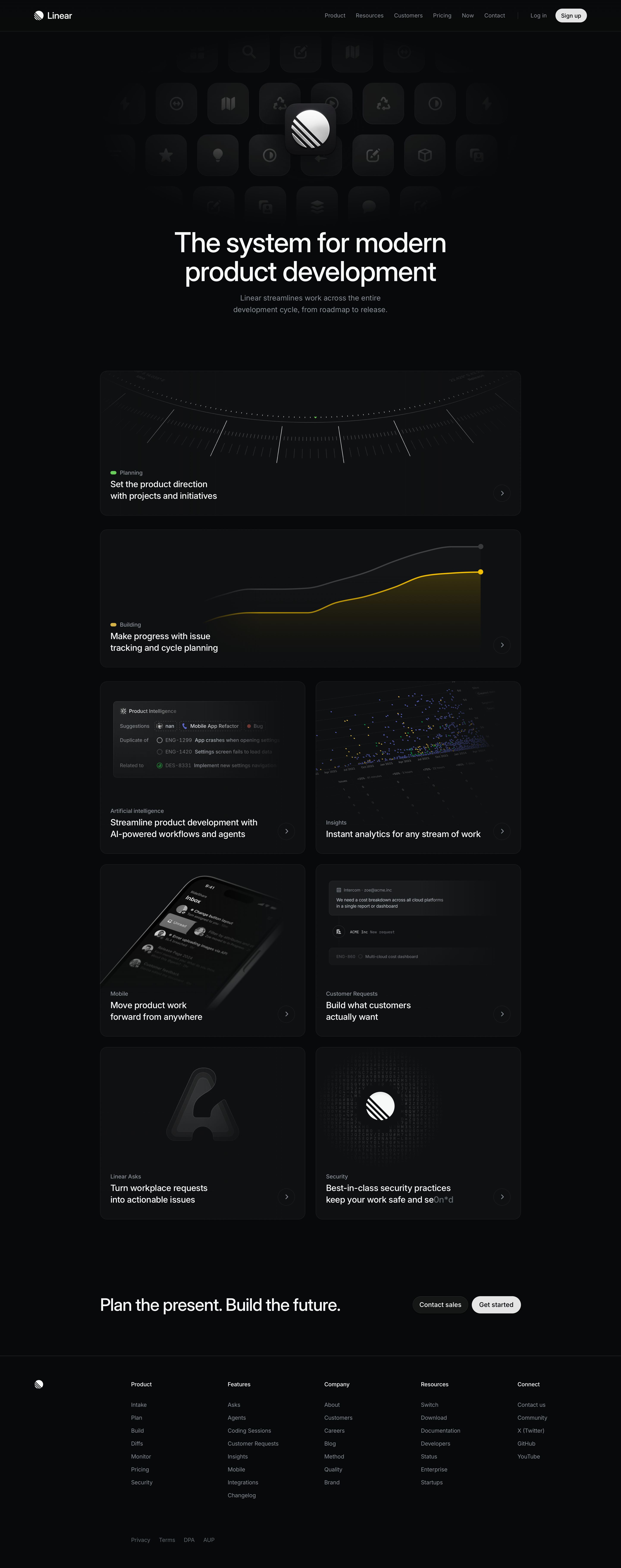 linear.app - Features – Linear - Desktop Screenshot