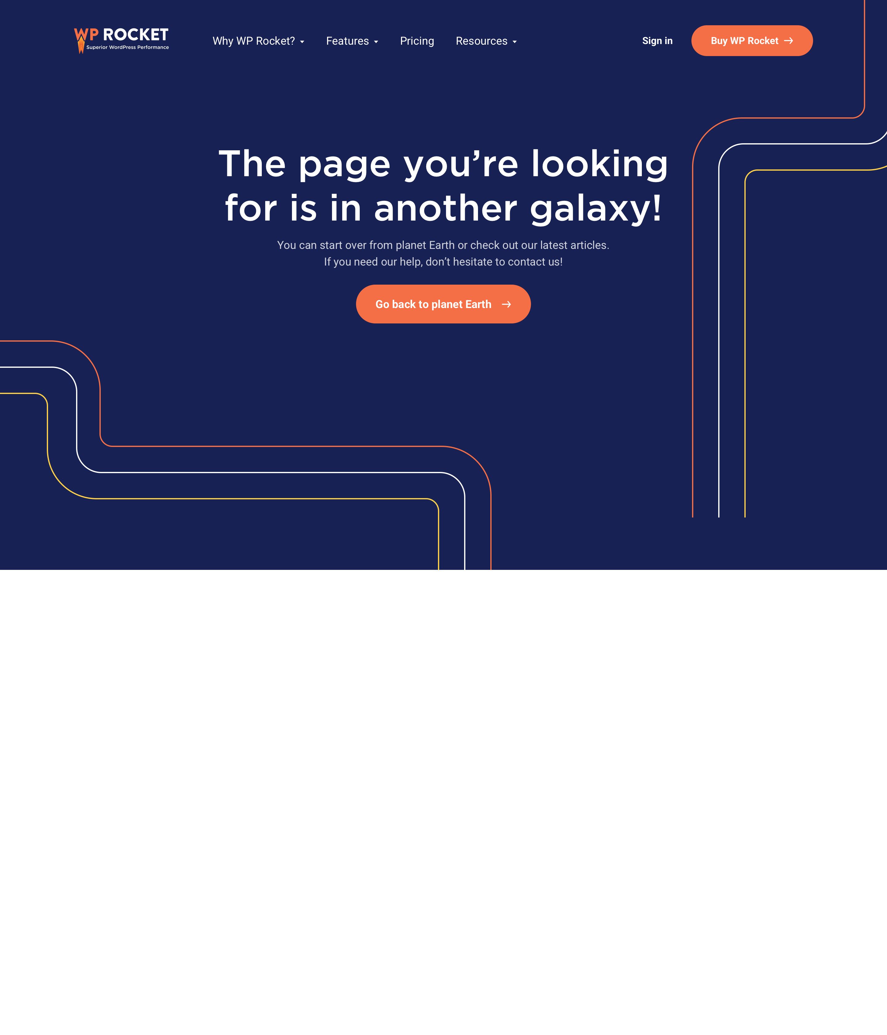 wp-rocket.me - Page not found - WP Rocket - Desktop - Thu Aug 06 2026 22:11:27 GMT+0000 (Coordinated Universal Time) Screenshot