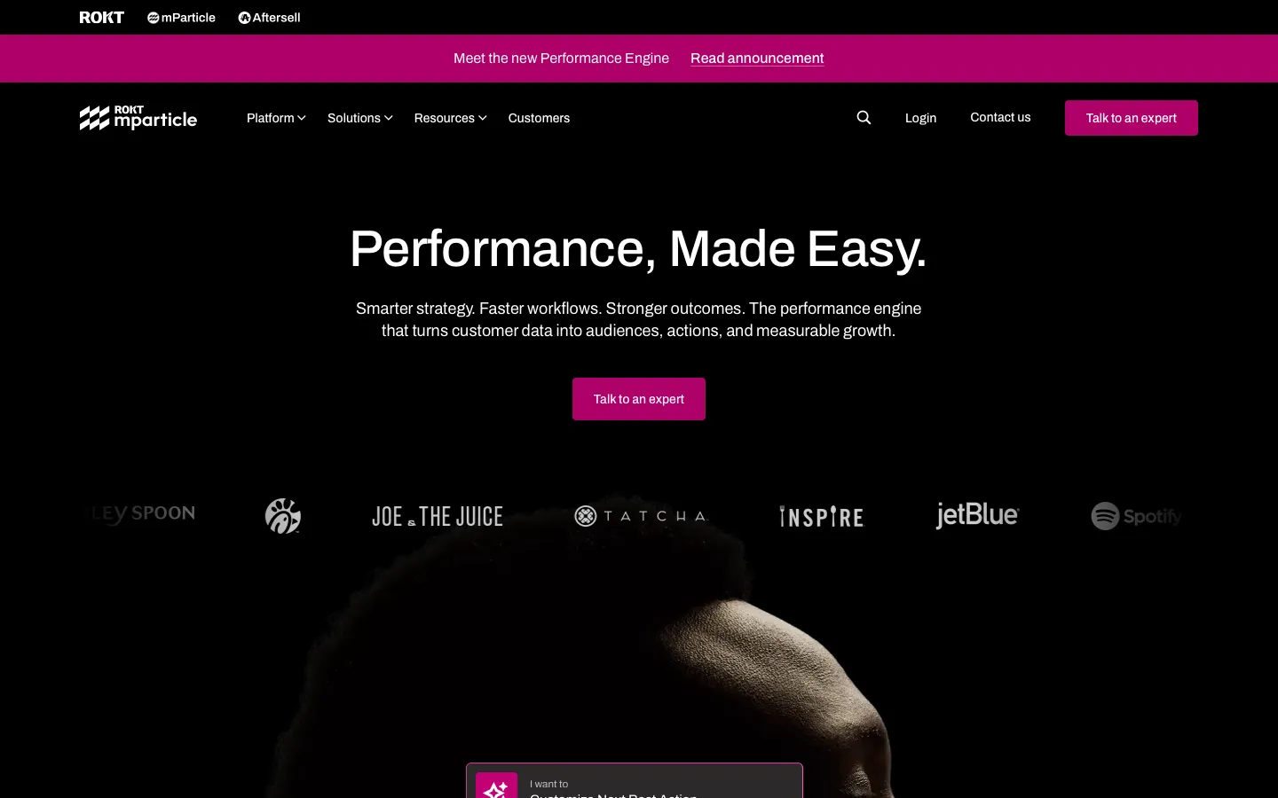 mparticle.com - Landing Screenshot Preview