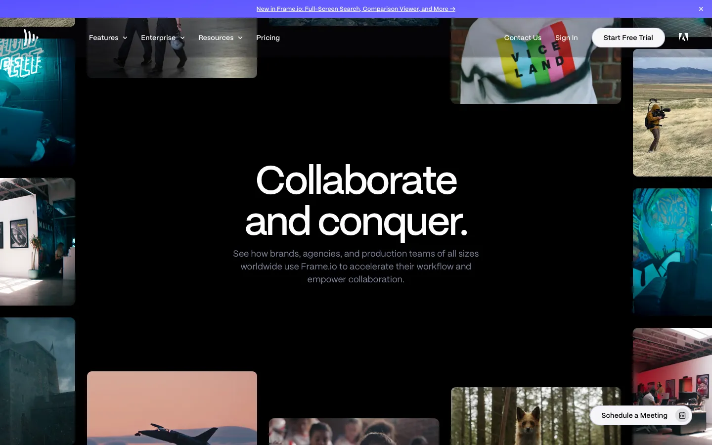 frame.io - Customers Screenshot Preview