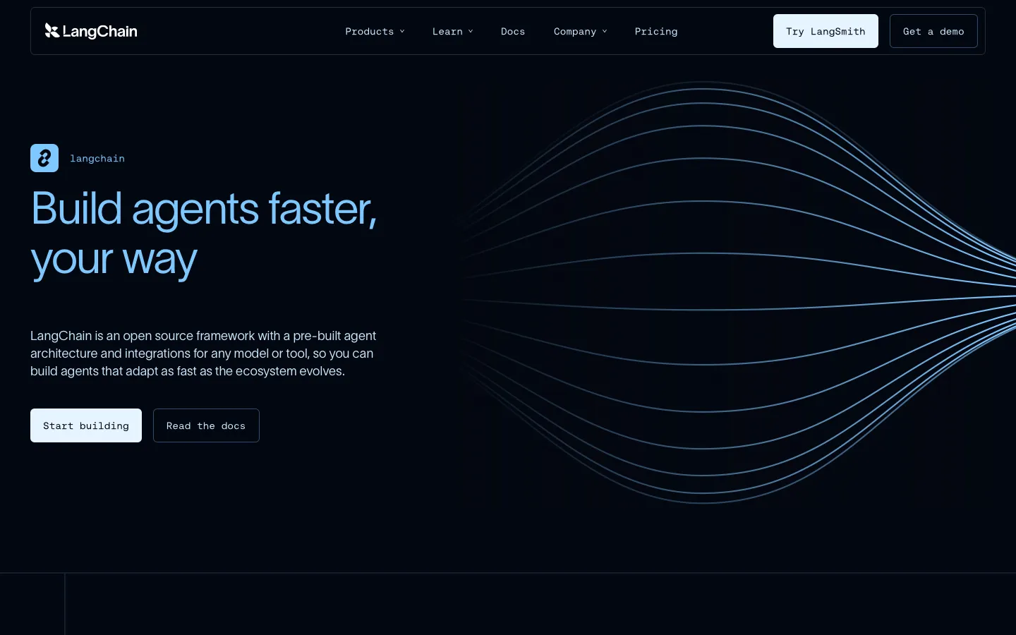 langchain.com - Product Screenshot Preview