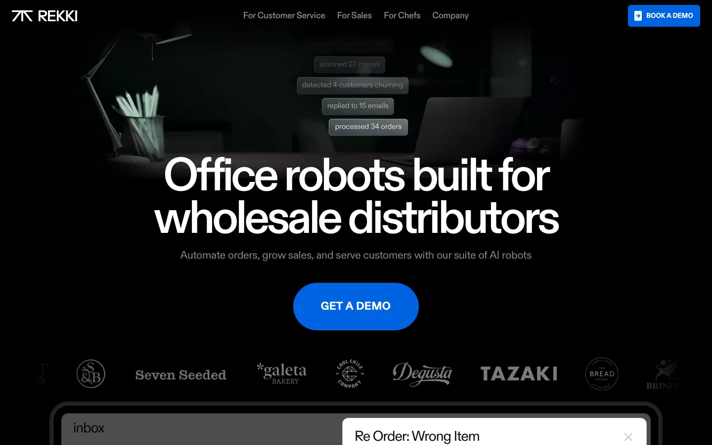 rekki.com - Landing Screenshot Preview