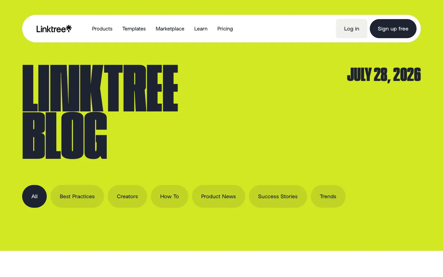 linktr.ee - Blog Screenshot Preview