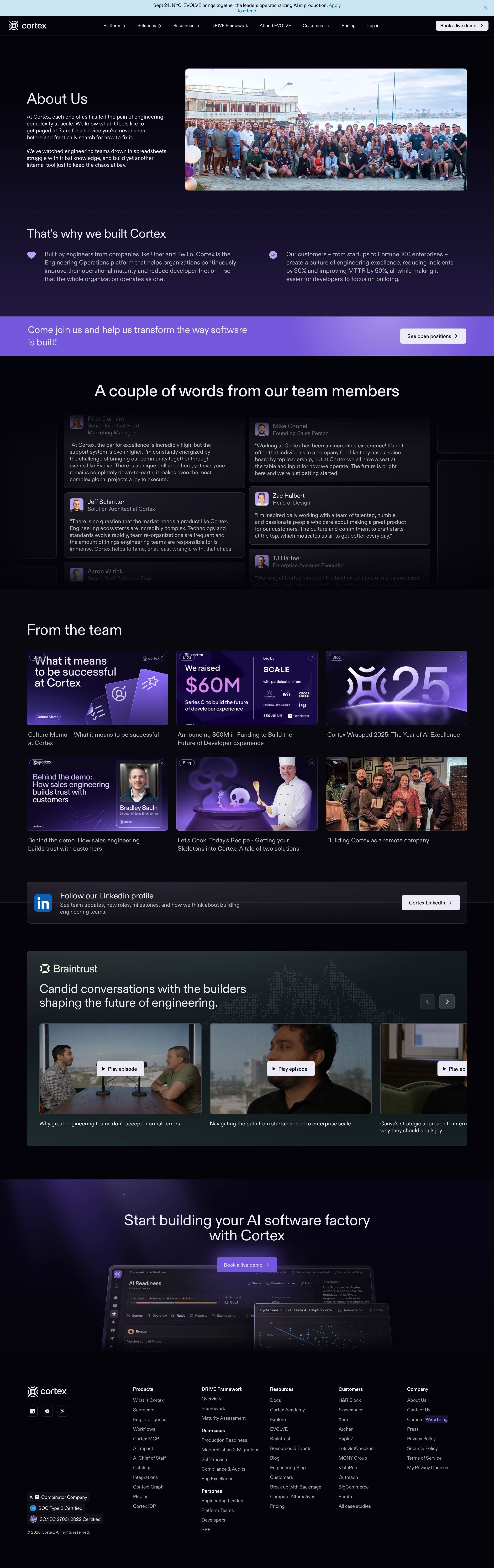 cortex.io - About us | Cortex - Desktop - Sun Aug 02 2026 08:22:26 GMT+0000 (Coordinated Universal Time) Screenshot