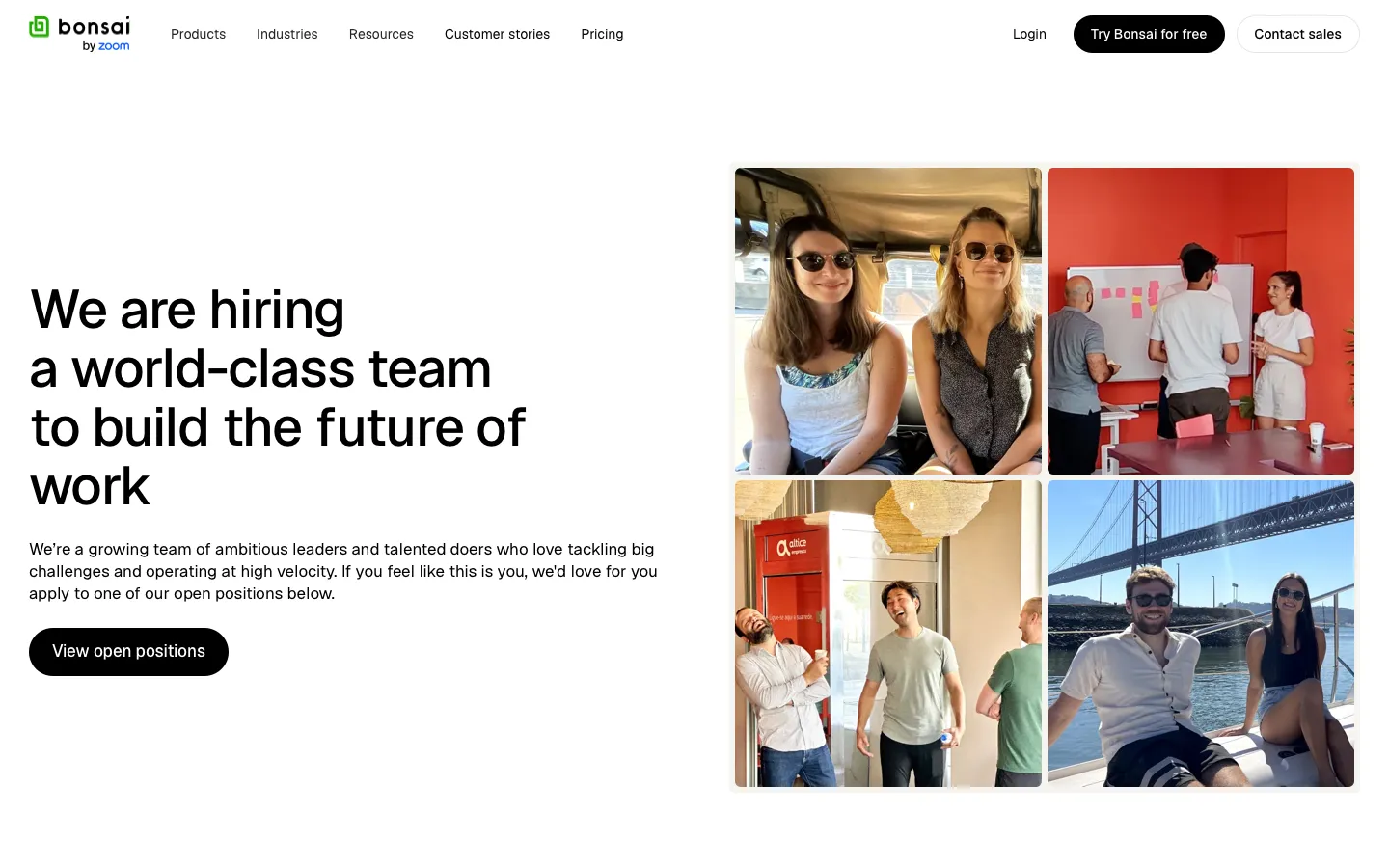 hellobonsai.com - Careers Screenshot Preview