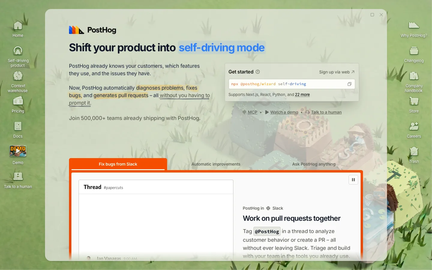posthog.com - Landing Screenshot Preview