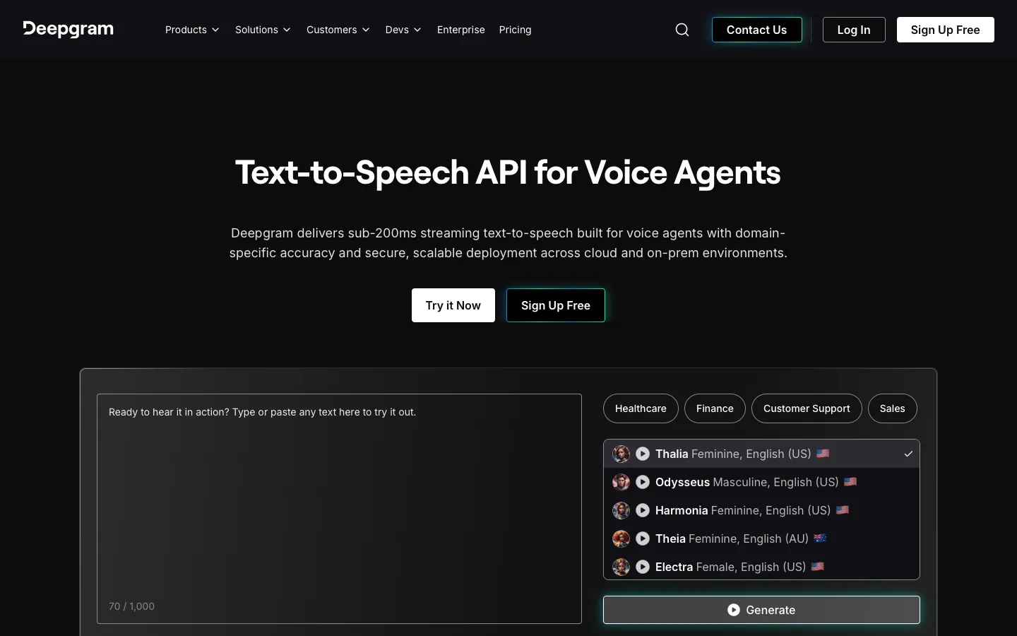 deepgram.com - Product Screenshot Preview