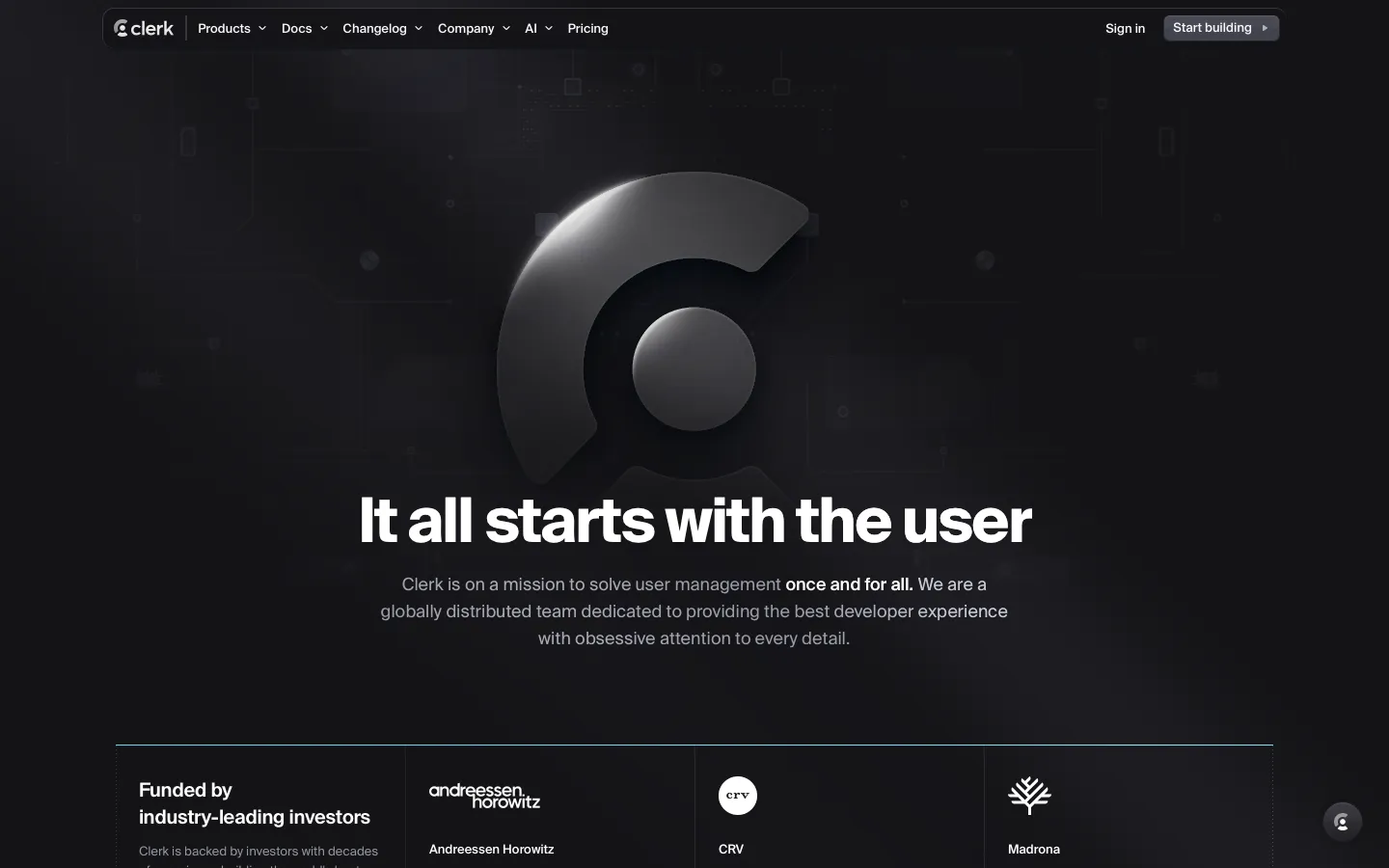 clerk.dev - About Screenshot Preview